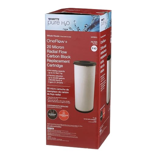 Watts Premier 1-Pack Radial Flow Carbon Block 20-Micron Cartridge, 000 - Image 3