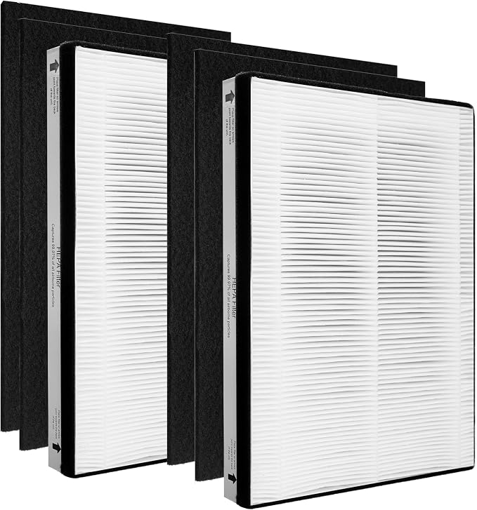 MD1-0022 True HEPA Filter with MD1-0023 Activated Carbon Pre-filter, Compatible by Skydiras