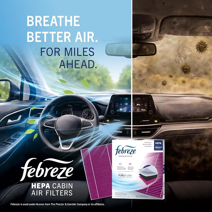 Febreze Odor Control HEPA Cabin Air Filter by PUREFLOW RZ18151H Fits 2018-2024 - Image 8