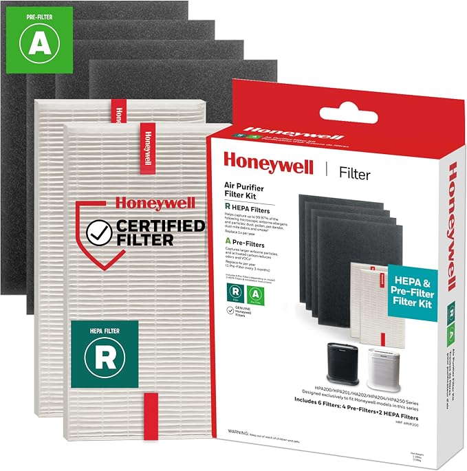Honeywell True HEPA Air Purifier Filter Value Combo Pack by HoneywellPluggedIn