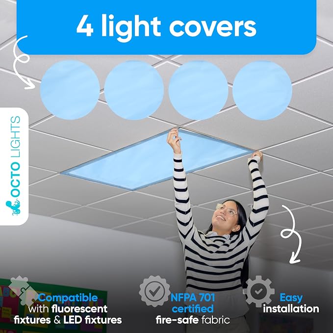 Fluorescent Blue Light Covers for Ceiling Lights - Image 7