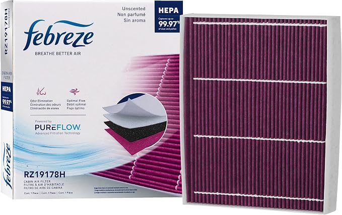 Febreze Odor Control HEPA Cabin Air Filter by PUREFLOW RZ19178H Fits 2016-2020 by Febreze