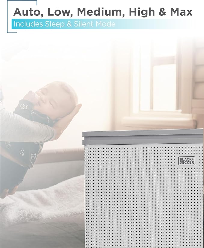 BLACK+DECKER Air Purifier with UV Technology, HEPA Air Purifier - Image 6