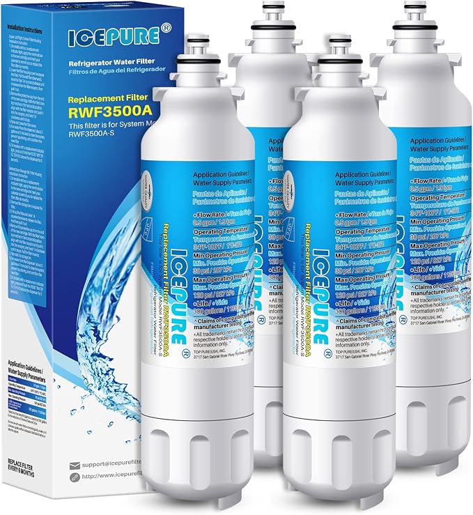 ICEPURE ADQ73613401 Refrigerator Water Filter Replacement by ICEPURE