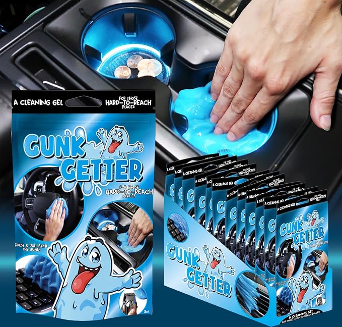 Cleaning Gel for Those Hard to Reach Places, Automotive Cup Holder Electronic by GunkGetter