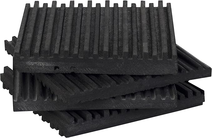 4 Pack of Anti Vibration Pads 4" x 4" x 3/8" All Rubber Vibration isolation pads by Unknown