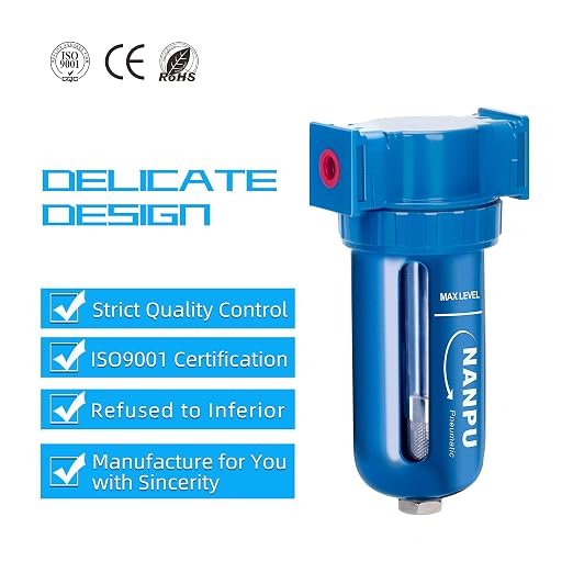 NANPU Zinc Alloy Desiccant Dryer, Compressed Air in Line Filter, Moisture Water - Image 6