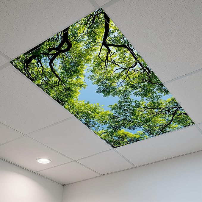 2 Pack Fluorescent Light Covers- 4 x 2 Feet Magnetic Ceiling Light Cover Room - Image 3