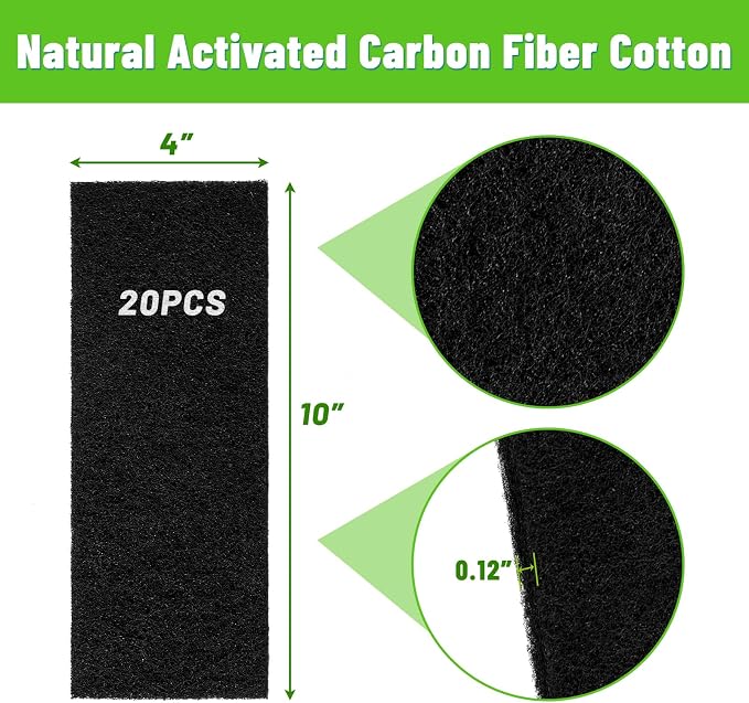 UCand 20Pack Activated Carbon Air Vent Filters - Image 3
