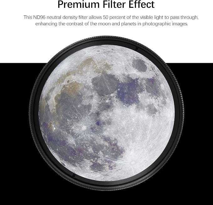 Astromania Telescope Moon Filter 2 inch, Neutral Density Telescope Filter - Image 2
