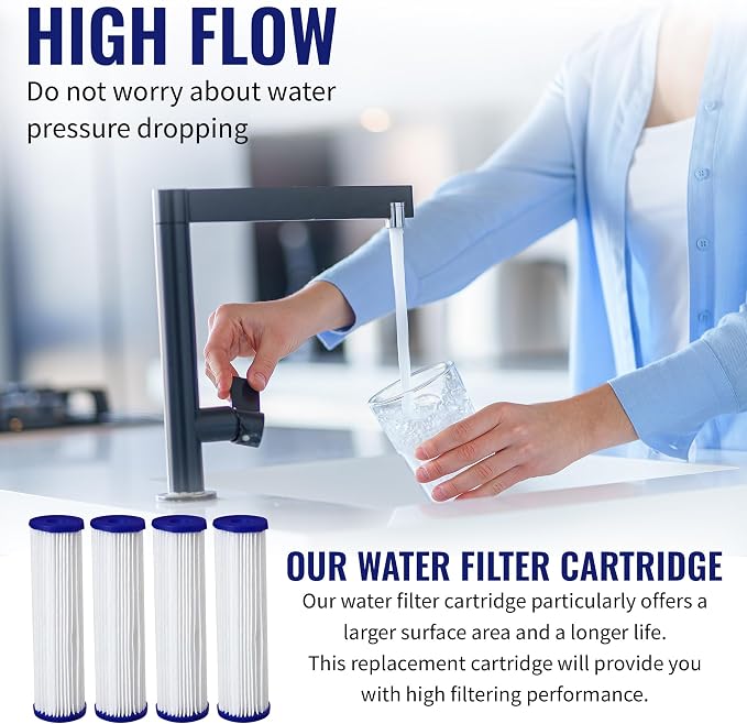CFS – 4 Pack Pleated Polyester Water Filter Cartridges Compatible - Image 6