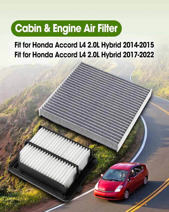 Cabin Air Filter Replace CF10134 & Engine Air Filter Replace CA11399 Compatible - Image 2