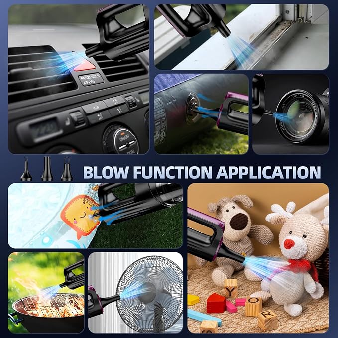 Cordless Handheld Vacuum Cleaner, 18000Pa 2 in 1 Car Vacuum Cleaner&Air Duster - Image 5