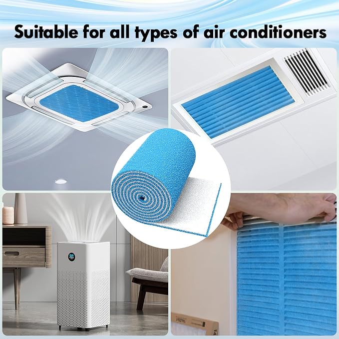 16 x 120" Air Vent Filters, Cut-to-Size MERV 8 Filter Material, Triple Layer - Image 4