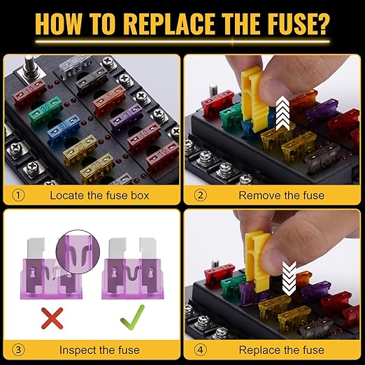 100 Pcs Standard Fuses Kit, Car Fuses Assortment Kit - Image 6