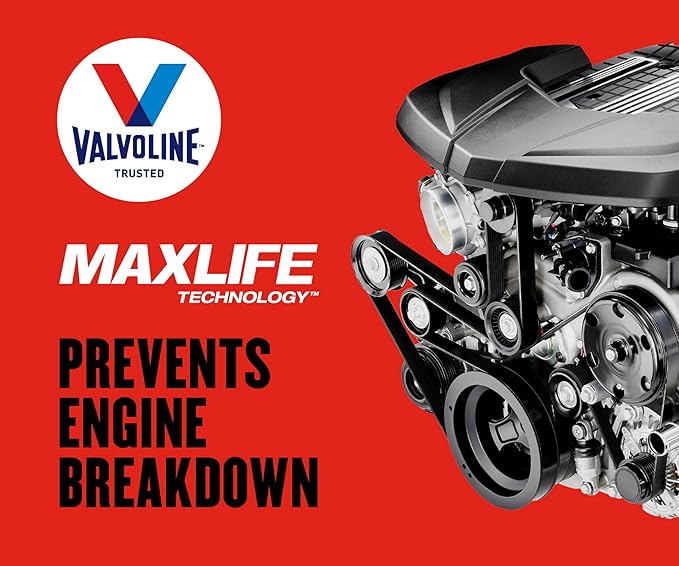 Valvoline High Mileage with MaxLife Technology 20W-50 Synthetic Blend Motor Oil - Image 4