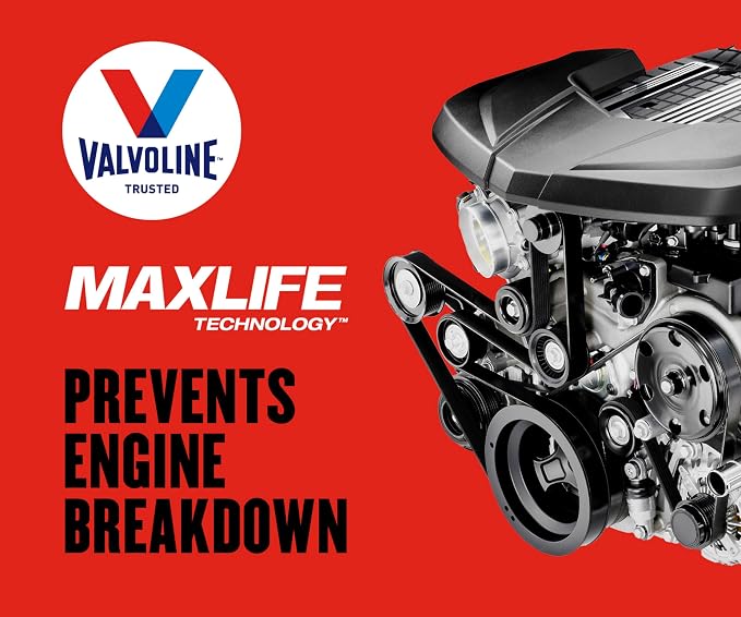 Valvoline High Mileage with MaxLife Technology SAE 5W-30 Synthetic Blend Motor - Image 6