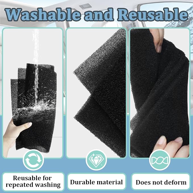 30 PPI Sponge Filter, Foam Filter Replacement, Universal Air Filter Sheet - Image 4
