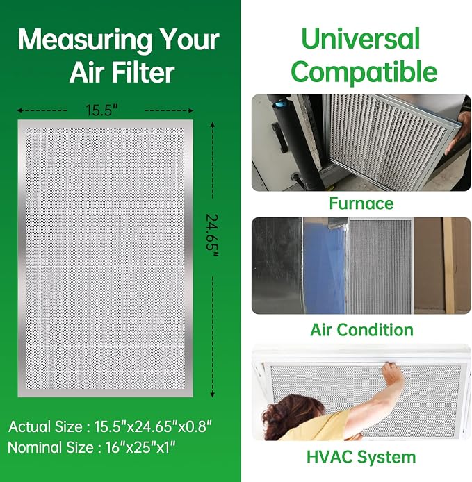 16x25x1 Air Filter Electrostatic Filter Reusable Washable HVAC AC Furnace Filter - Image 4
