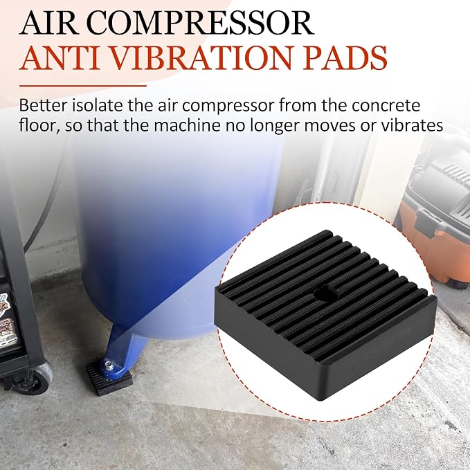 Anti Vibration Pads suitable for Air Compressor or Equipment, Solid Rubber - Image 5