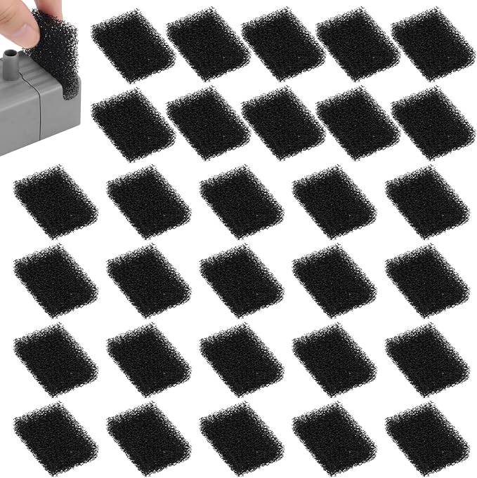 30pcs Pet Fountain Replacement Filter, Cat Drink Water Filter Replace Foam by XIHIRCD