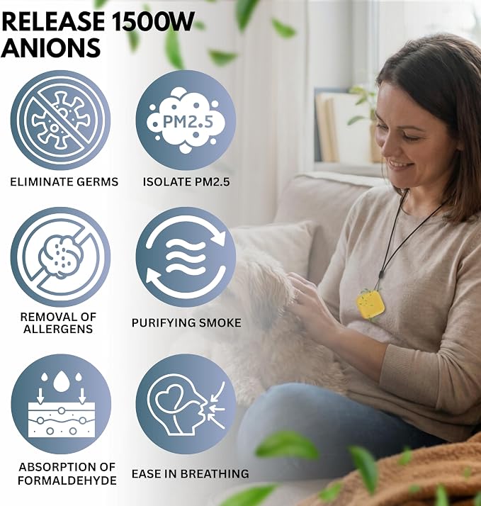Portable Air Purifier for Travel, Car – Wearable/Neckless Filterless Ionic - Image 3