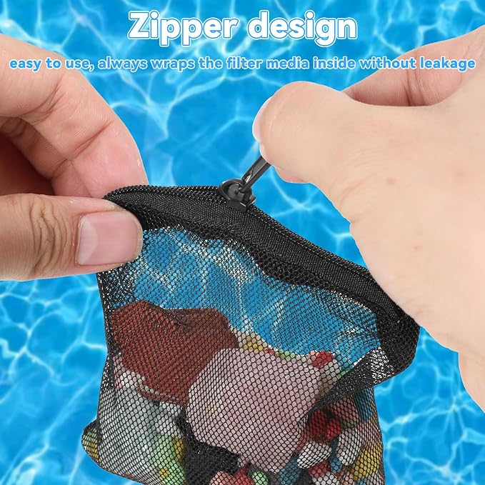 10Pcs Media Bags for Aquarium Fine Mesh Bag 4" x 4" - Image 3