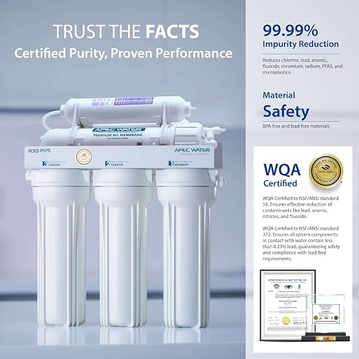 APEC Water Systems ROES-PH75 Essence Series Top Tier Alkaline Mineral pH+ 75 - Image 5