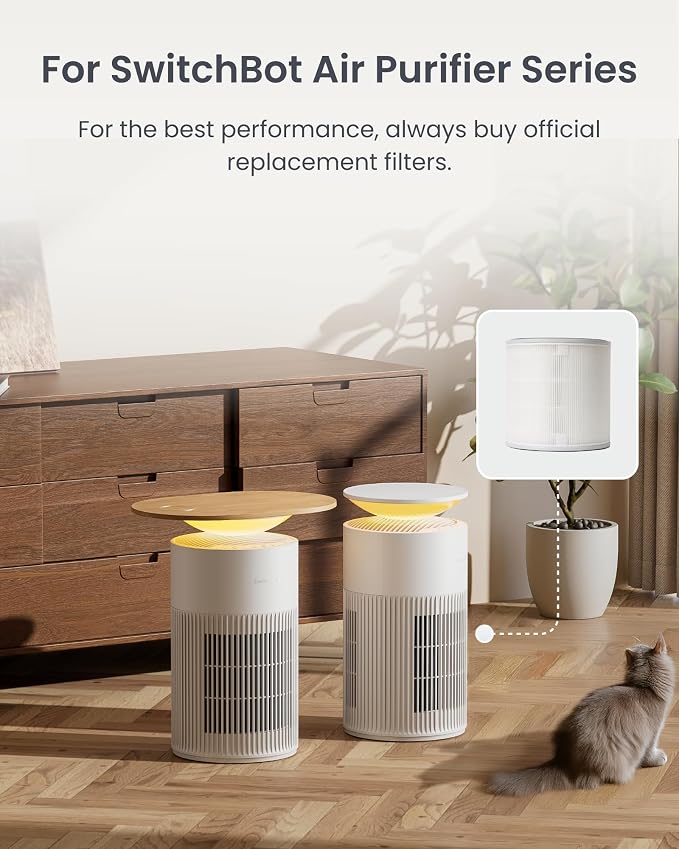 SwitchBot Air Purifier and Replacement Pet Filter 2 Pack - Image 5
