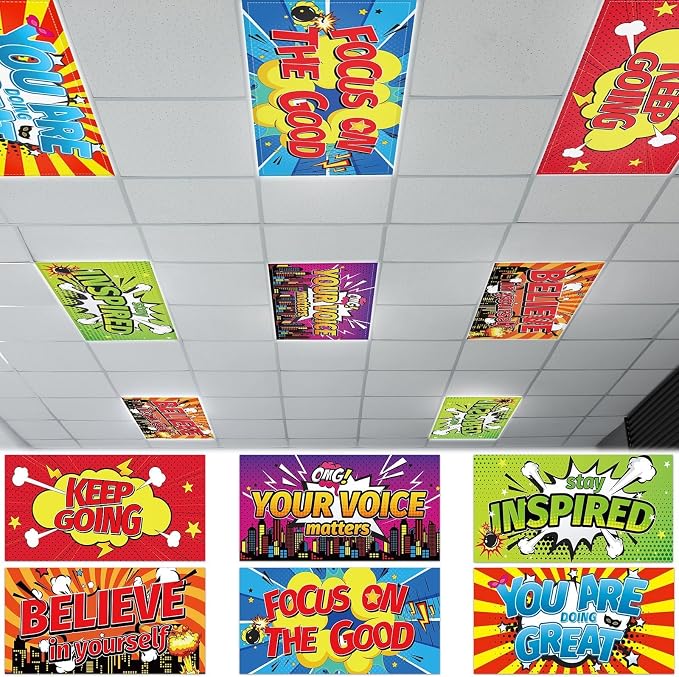 Wiooffen 6 Pcs Fluorescent Light Covers by Wiooffen