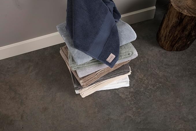 Maisonette Elegance 100% Organic Cotton Turkish Bath Towels, Soft & Absorbent, Ideal Quick Dry Large Bathroom Towel Set for Shower (30" x 58", 2 Pack) - Light Beige (Natural)