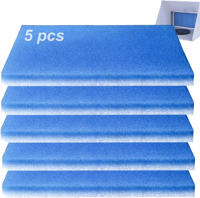 Podoy 5 Pack Airbrush Spray Booth Filters, Double-Layer Paint Booth Filters by PodoyDirect