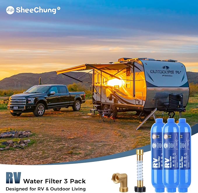 SheeChung RV Water Filter, NSF Certified, 3 PACK Inline Hose Water Filter - Image 9