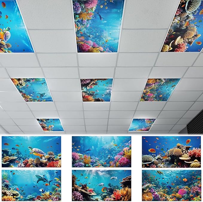 Wiooffen 6 Pcs Fluorescent Light Covers by Wiooffen