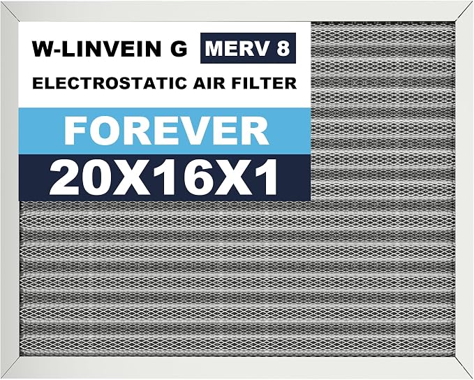 16x20x1 Reusable Air Filter, Electrostatic, Washable Lasts a Lifetime, Breathe by Betterlifeishere
