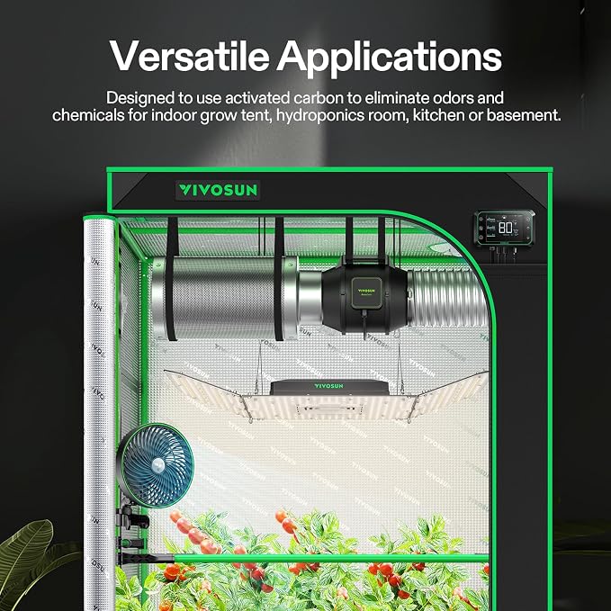 VIVOSUN 4 Inch Air Carbon Filter Smellines Control - Image 7