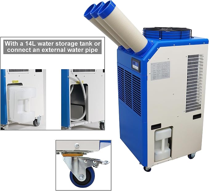 TECHTONGDA Industrial Spot Cooler Mobile Air Conditioner Outdoor Cooling - Image 4
