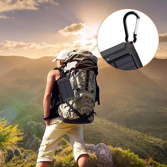 YELOMIN Solar Charger, 20000mAh Portable Type-C Solar Power Bank - Image 8