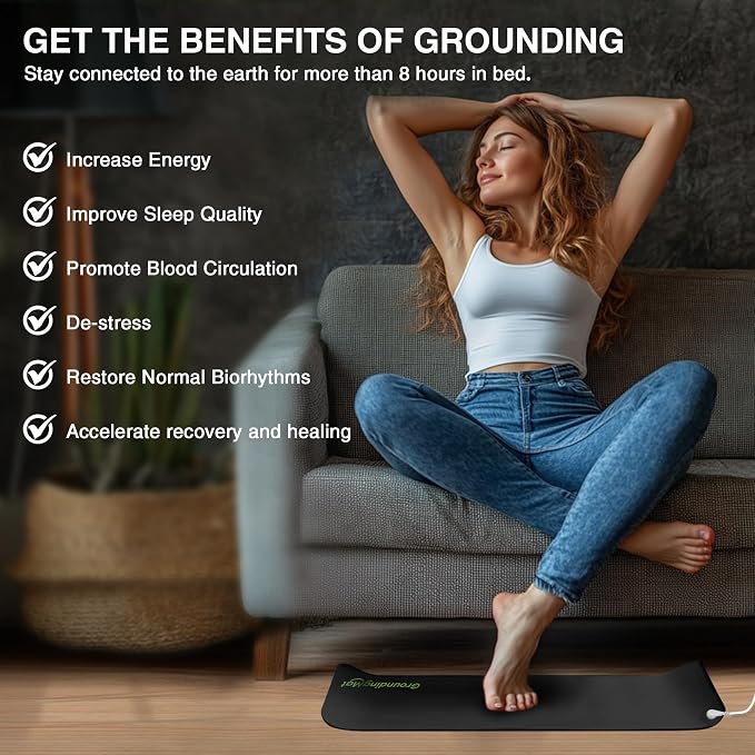 Grounding Mat for Sleep, Pain Relief, Inflammation, Wellness. Earth Connected - Image 4