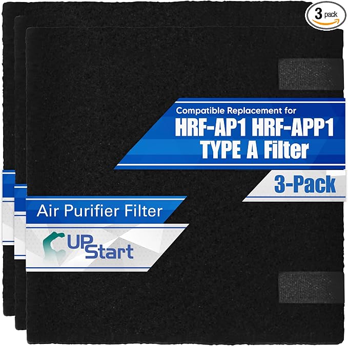 3-Pack HRF-AP1 Air Purifier Pre-Filter Replacement by Upstart+Battery