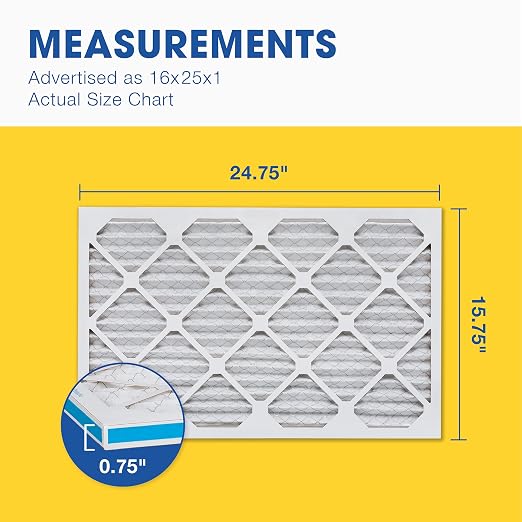 Aerostar 16x25x1 MERV 8 Air Filter, ACTUAL SIZE, Air Conditioning & Furnace - Image 5
