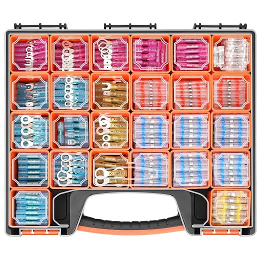 TICONN 1250Pcs Heat Shrink Wire Connectors, Waterproof Automotive Marine by TICONN