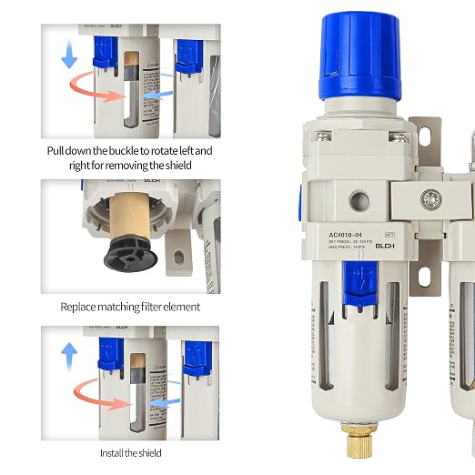 BLCH 1/2" NPT Air Compressor Water Separator - Image 2