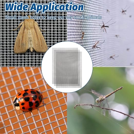 6 Pack 8.27 x 5.9 Inch Stainless Steel Wire Mesh Screen, 20 Mesh Woven Metal - Image 6