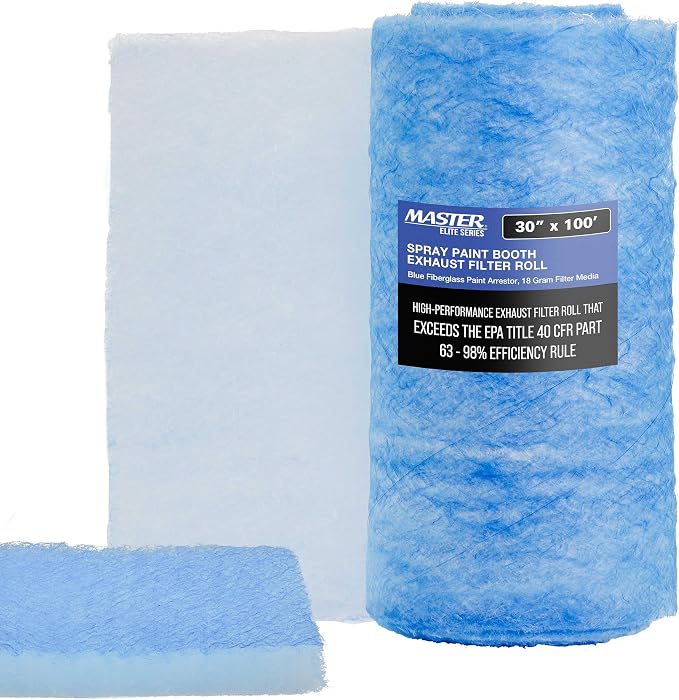Master Elite Premium Paint Spray Booth Exhaust Filter Roll by MasterAirbrush