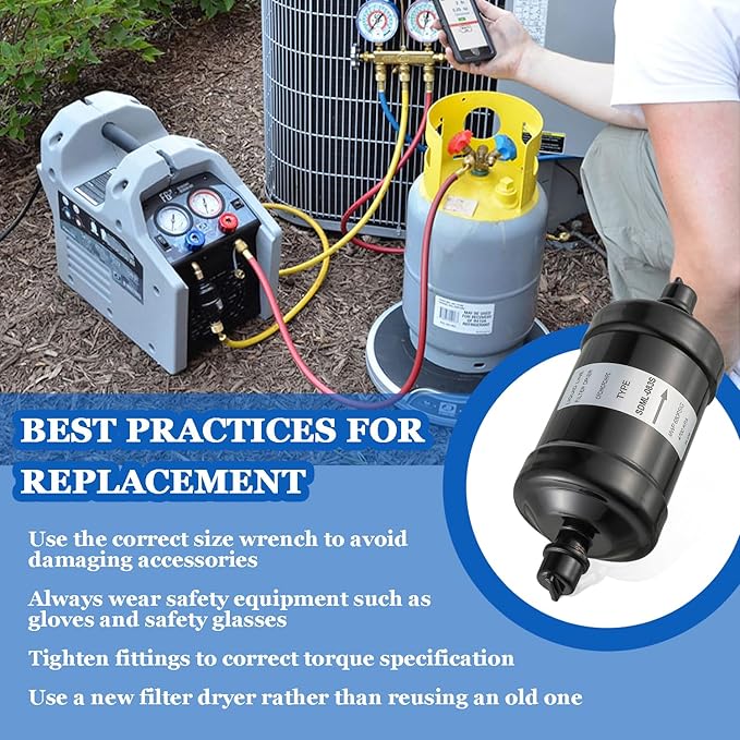 BOJACK Single Flow Refrigerant Filter Dryer Liquid Line SDML-083S 3/8" Sweat - Image 3