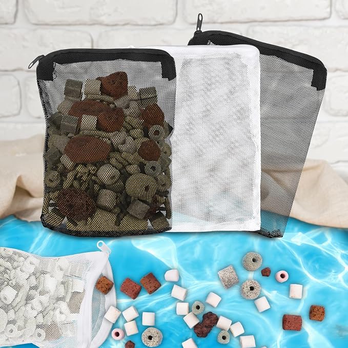 16 Pcs Aquarium Filter Media Bags Extra Fine, 7.8 x 5.9 Inch Filter Media Bag - Image 6