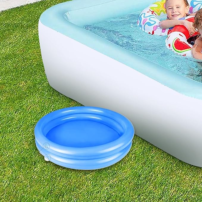 Foot Bath for Pool Entry Pool Foot Bath 23.6x23.6x6.3 Inflatable Foot Bath Round Portable Foot Soaking Bath Basin for Pool Entry Ladder Home Spa Clean Feet