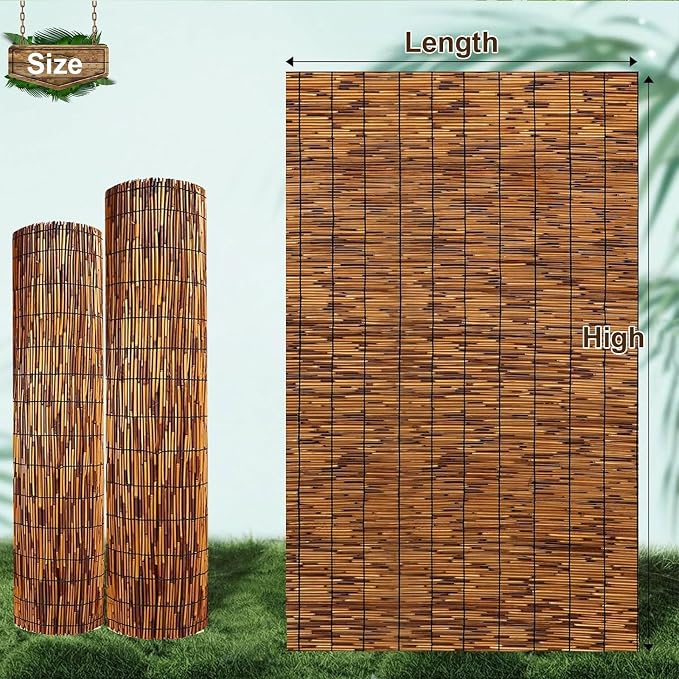 Fence Privacy Screen Natural Reed Fencing Decorative Fence - Image 7