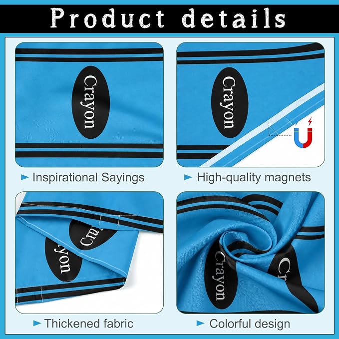 8Pcs Classroom Light Covers for Fluorescent Lights, Magnetic 2x4 FT Ceiling - Image 3